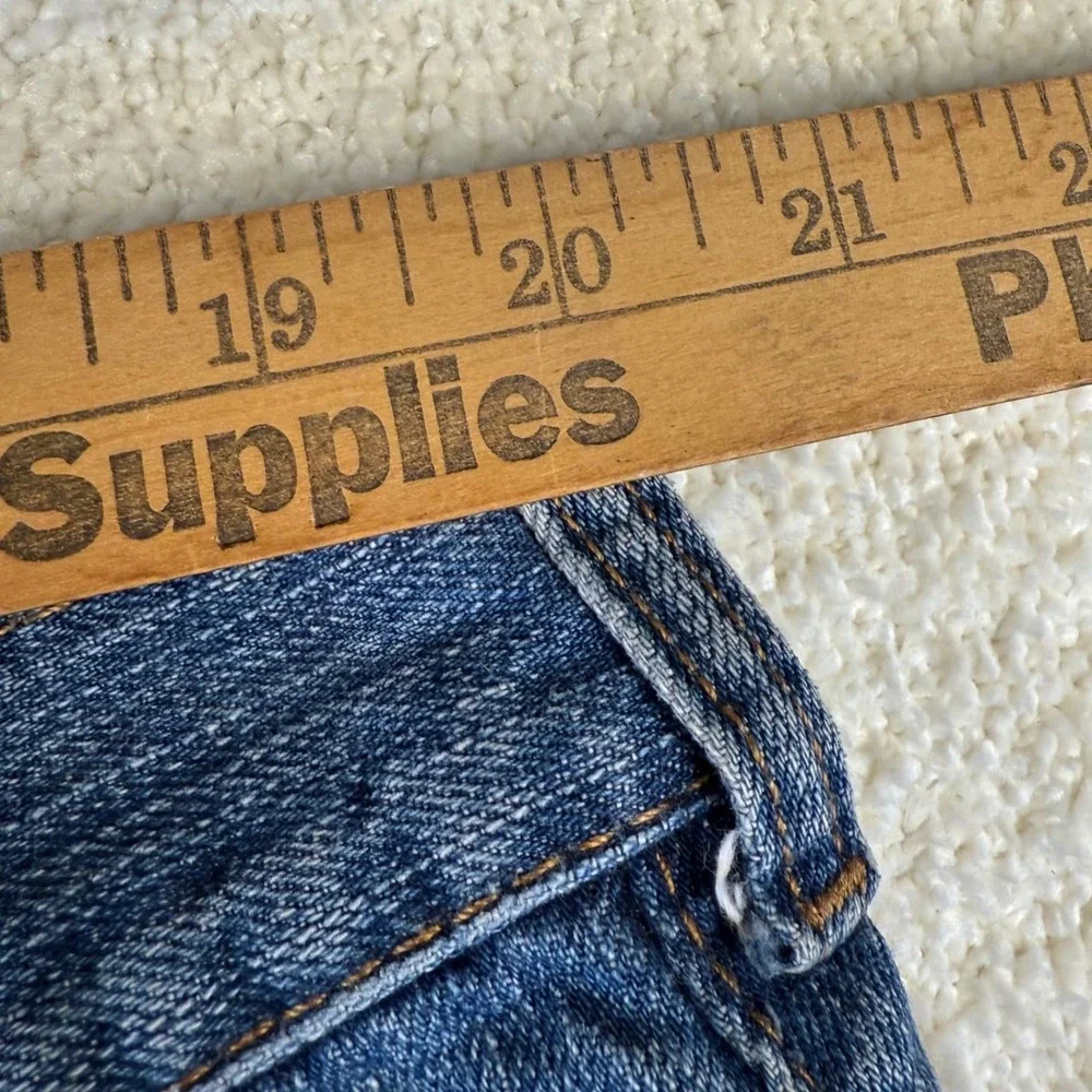 VTG Calvin Klein Men's Baggy Jeans SZ40 Denim Blue Cotton Regular Fit Distressed